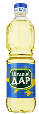 Олія соняшникова Щедрий Дар холодної рафінації 0,5 л